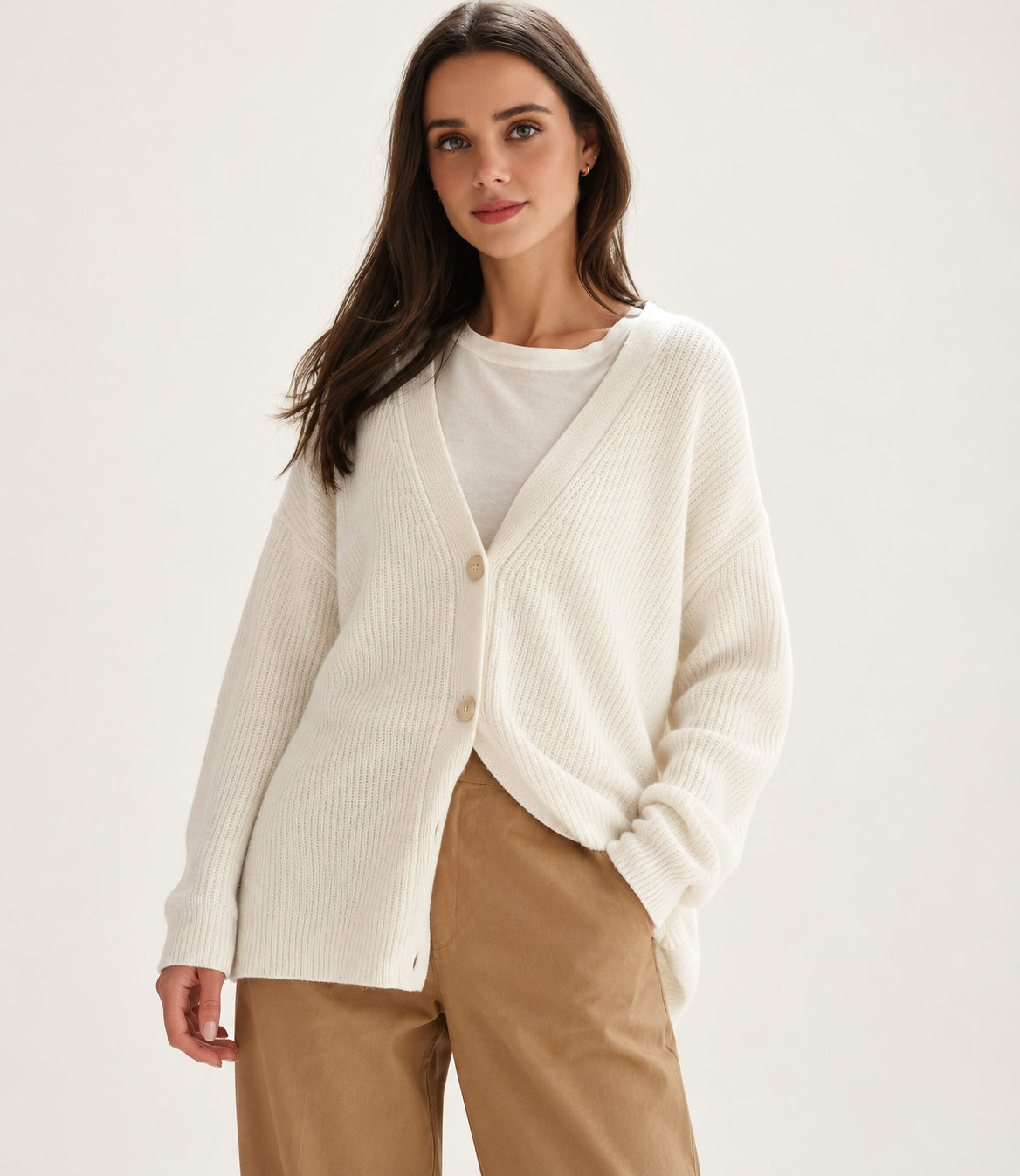 Elsie | V-Neck Knit Cardigan