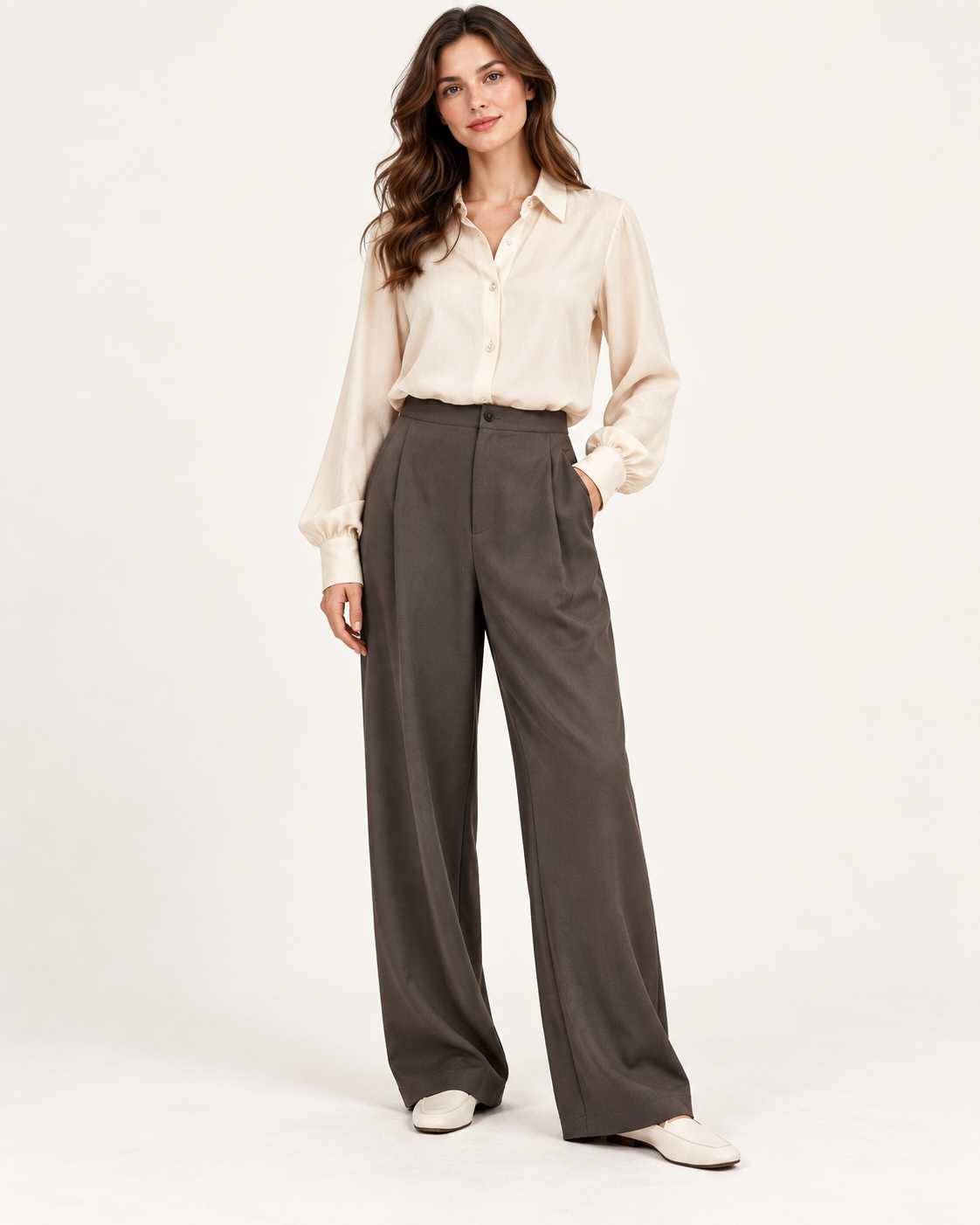Vivienne | High-Waist Wide-Leg Trousers